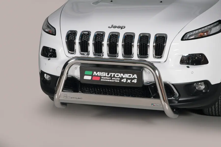 Medium bar ø63, mirror polished — Jeep Cherokee (2014–)