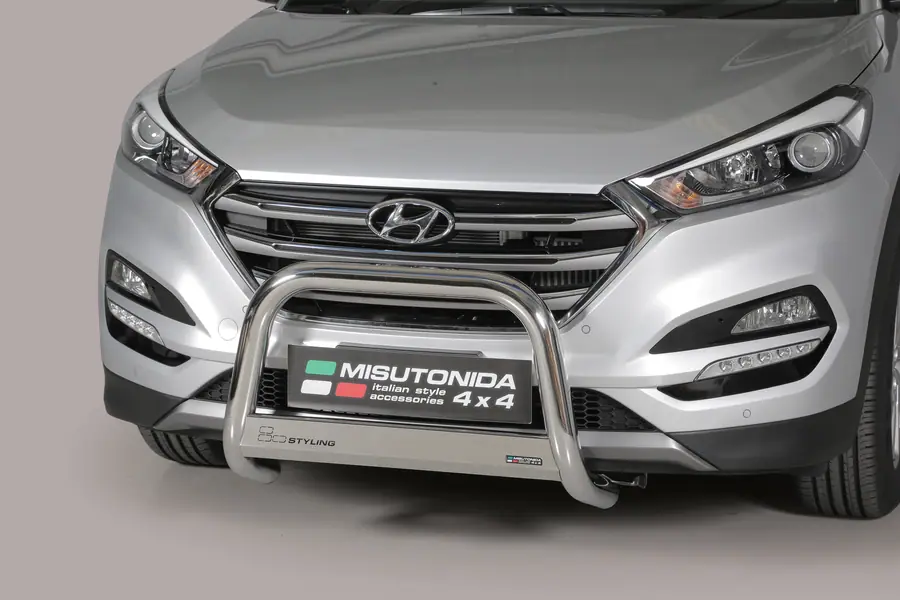 Medium bar ø63, mirror polished — Hyundai Tucson (2015–2017)