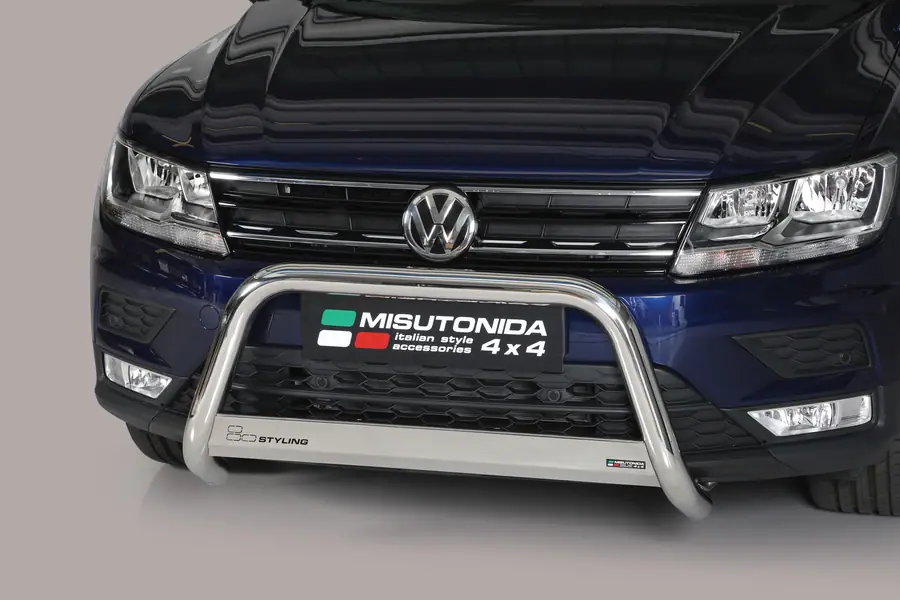 Medium bar ø63, mirror polished — Volkswagen Tiguan (2016–)