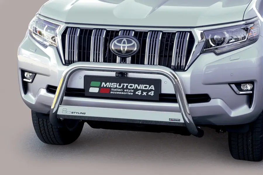Medium bar, EC approved ø63, mirror polished — Toyota Land Cruiser 150 (2017–)