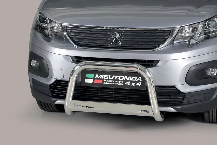Medium bar ø63, mirror polished — Peugeot Rifter (2018–)