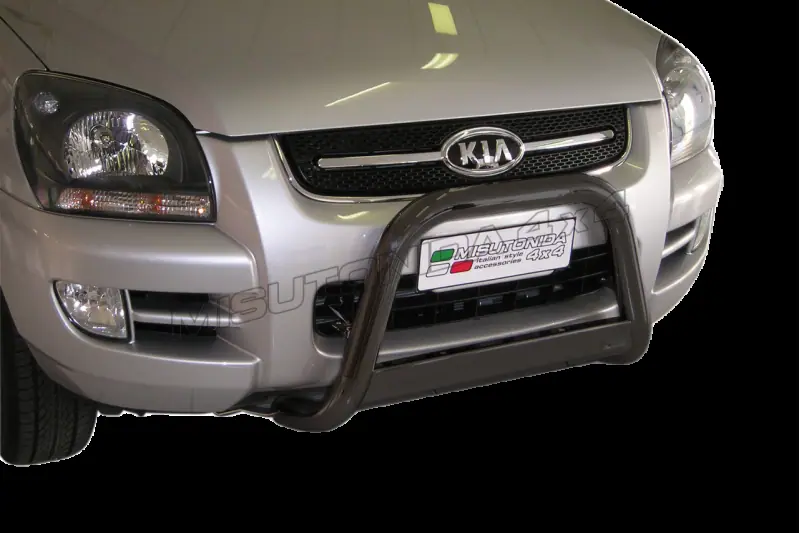 Esikaitseraud Medium, EÜ tüübikinnitus ja graveering ø63, must — Kia Sportage (2004–2008)