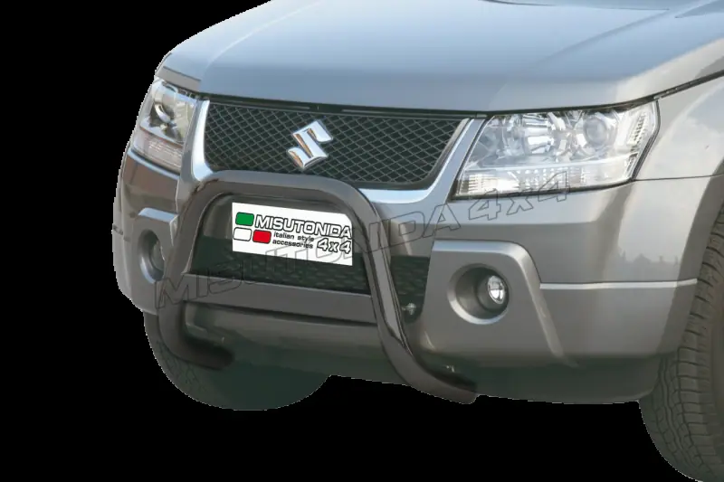 Esikaitseraud Medium, EÜ tüübikinnitus ja graveering ø63, must — Suzuki Grand Vitara (2005–2008)