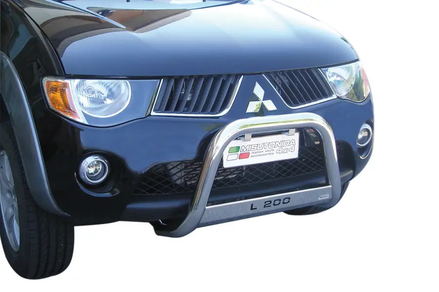 Medium bar, EC approved, engraved ø63, mirror polished — Mitsubishi L200 (2006–2009)