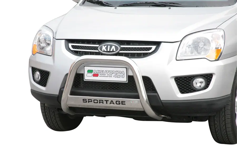 Esikaitseraud Medium, graveeringuga ø63, poleeritud — Kia Sportage (2008–2010)