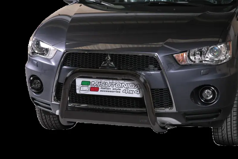 Esikaitseraud Medium, graveeringuga ø63, must — Mitsubishi Outlander (2010–2012)