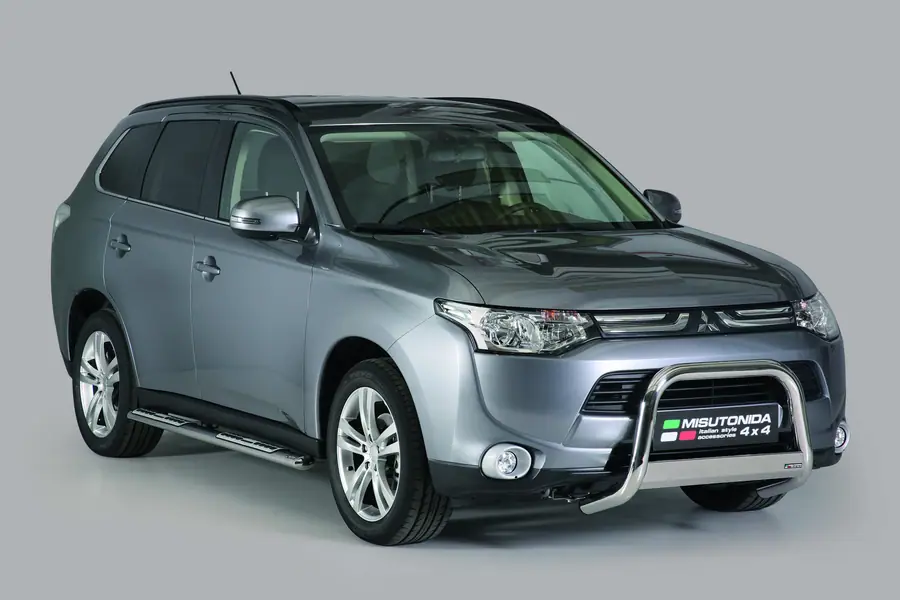 Esikaitseraud Medium, graveeringuga ø63, poleeritud — Mitsubishi Outlander (2012–2015)
