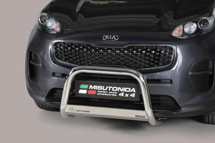 Medium bar, engraved ø63, mirror polished — Kia Sportage (2016–2017)