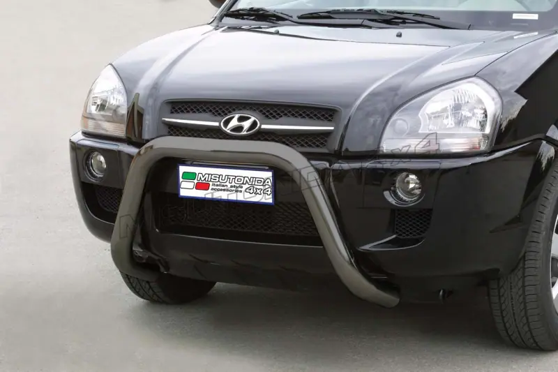 Super bar, EC approved ø76, black — Hyundai Tucson (2004–2014)