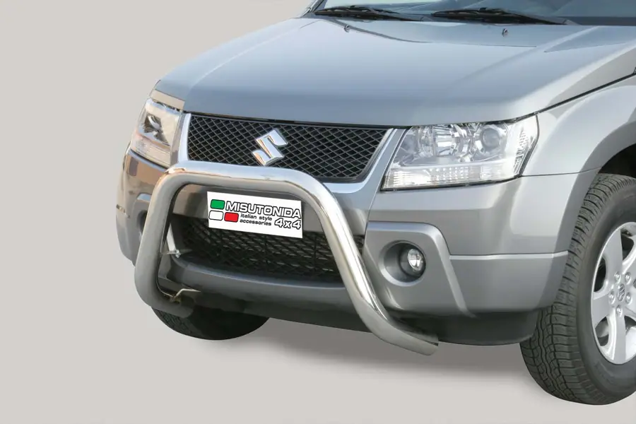 Esikaitseraud Super, EÜ tüübikinnitusega ø76, poleeritud — Suzuki Grand Vitara (2005–2008)