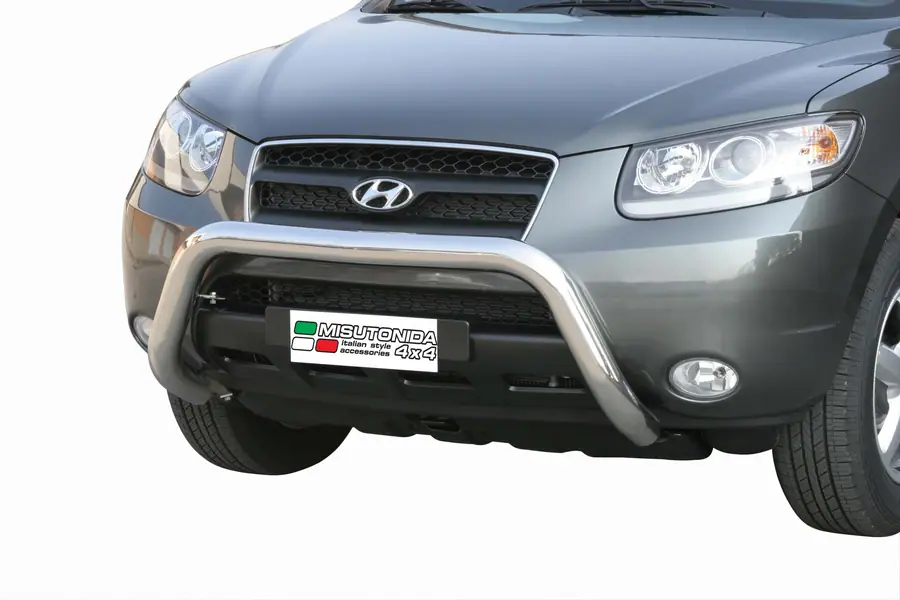 Super bar, EC approved ø76, mirror polished — Hyundai Santa Fe (2006–2010)