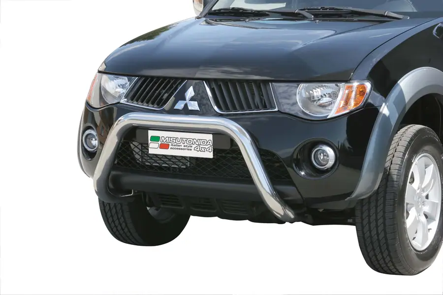 Super bar, EC approved ø76, mirror polished — Mitsubishi L200 (2006–2009)