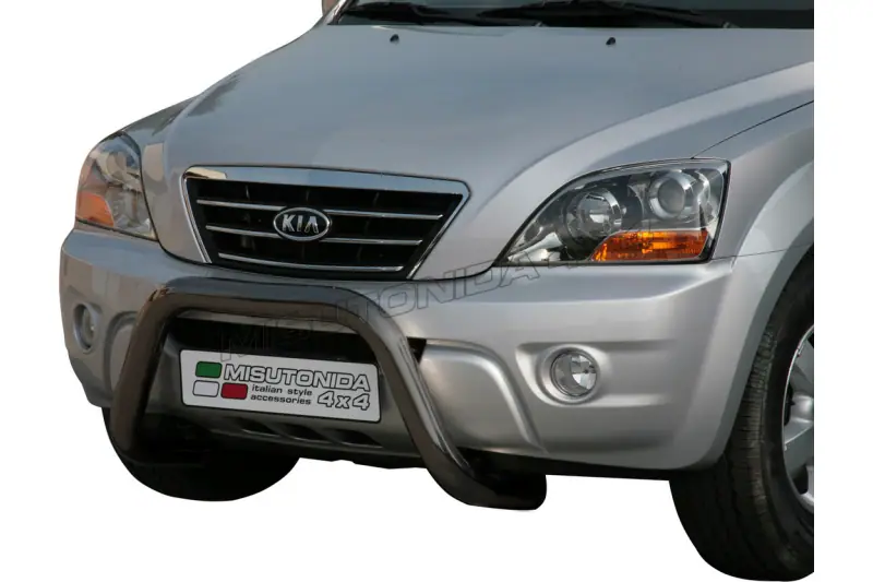 Esikaitseraud Super, EÜ tüübikinnitusega ø76, must — Kia Sorento (2006–2008)