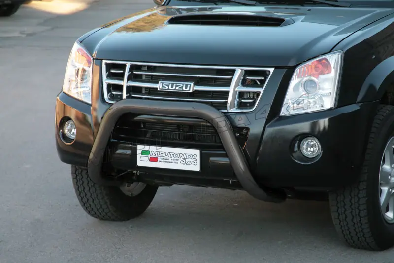 Super bar, EC approved ø76, black — Isuzu D-Max (2007–2012)