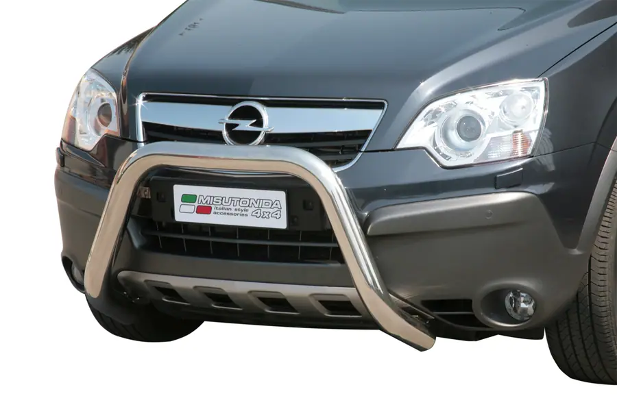 Super bar, EC approved ø76, mirror polished — Opel Antara (2007–2011)