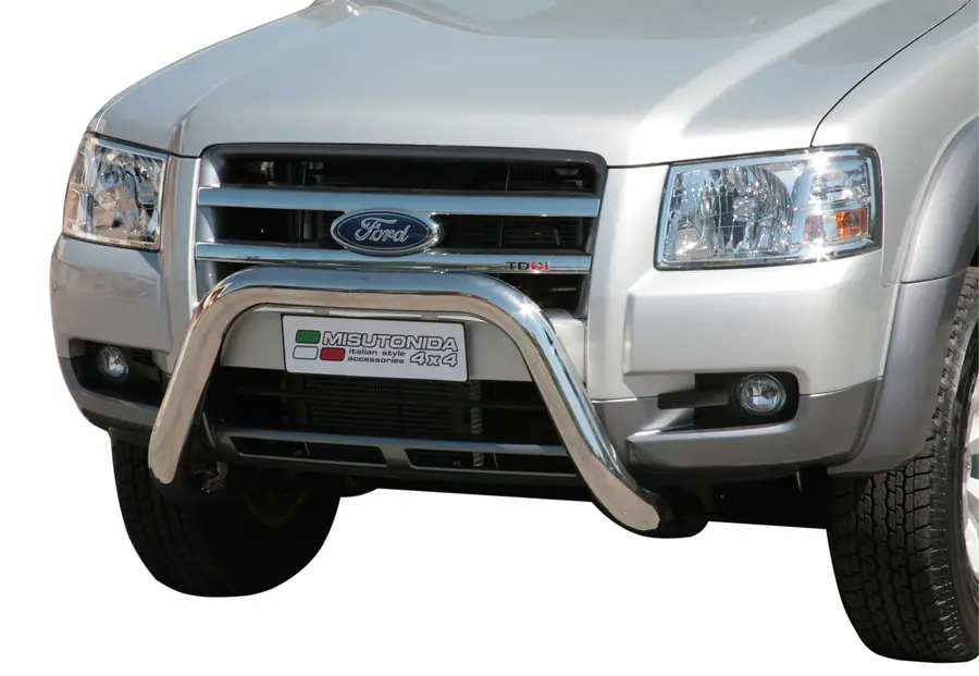 Super bar, EC approved ø76, mirror polished — Ford Ranger (2007–2012)