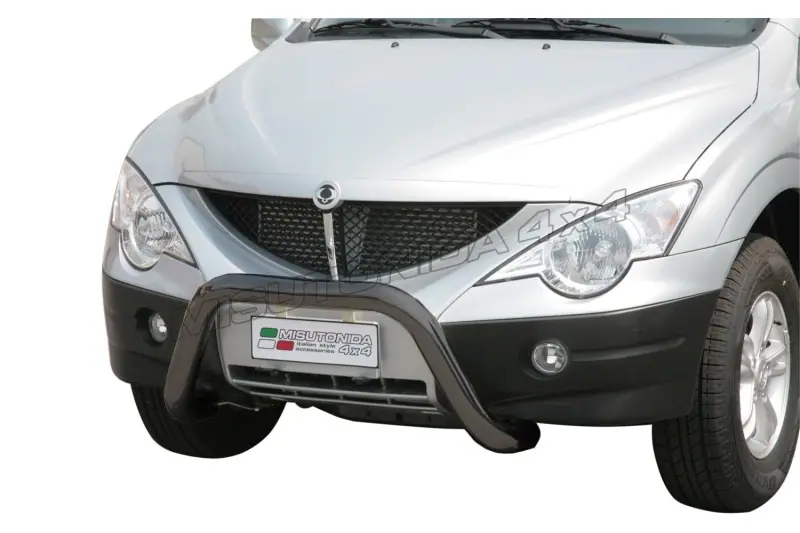 Super bar ø76, black — SsangYong Actyon Sports (2007–2012)