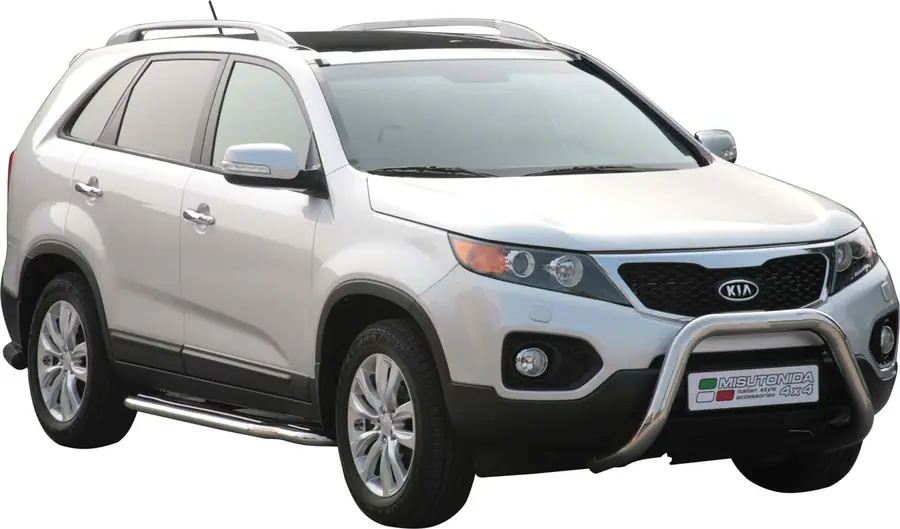 Esikaitseraud Super, EÜ tüübikinnitusega ø76, poleeritud — Kia Sorento (2009–2012)