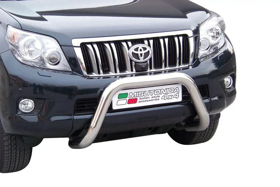 Super bar, EC approved ø76, mirror polished — Toyota Land Cruiser 150 (2010–2013)