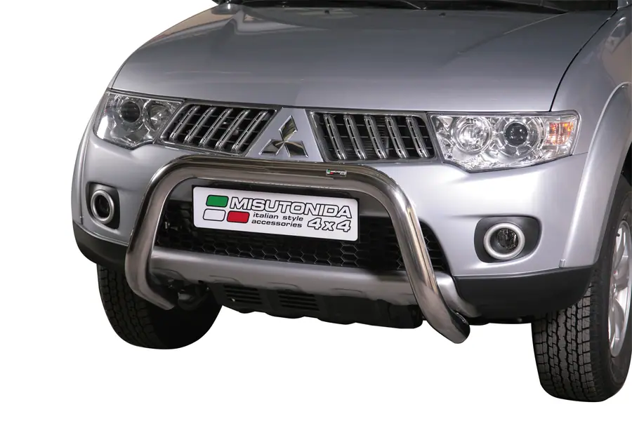 Super bar, EC approved ø76, mirror polished — Mitsubishi L200 (2009–2015)