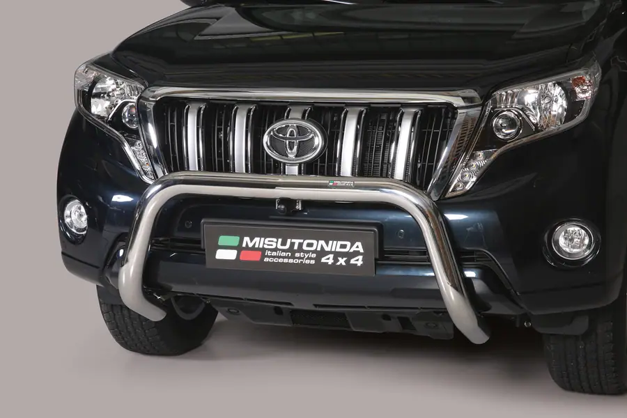 Super bar, EC approved ø76, mirror polished — Toyota Land Cruiser 150 (2013–2017)