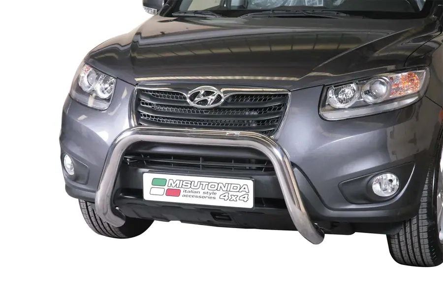 Super bar, EC approved ø76, mirror polished — Hyundai Santa Fe (2010–2012)
