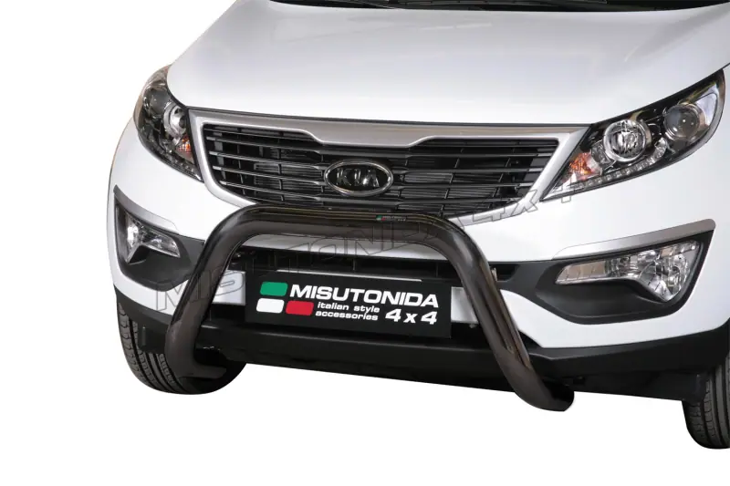Super bar, EC approved ø76, black — Kia Sportage (2010–2015)