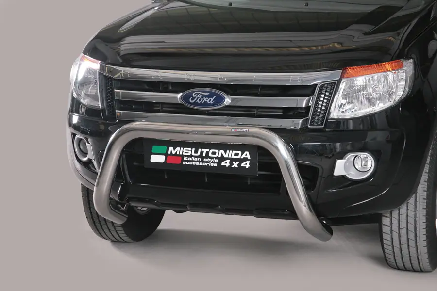Super bar, EC approved ø76, mirror polished — Ford Ranger (2012–2016)