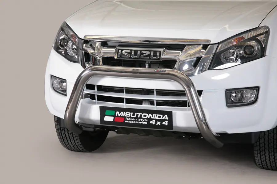 Super bar, EC approved ø76, mirror polished — Isuzu D-Max (2012–2017)