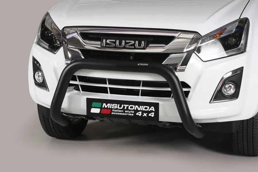 Super bar, EC approved ø76, black — Isuzu D-Max (2012–2017)