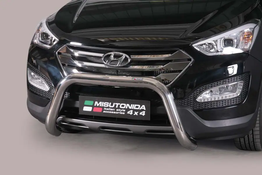 Esikaitseraud Super, EÜ tüübikinnitusega ø76, poleeritud — Hyundai Santa Fe (2012–)