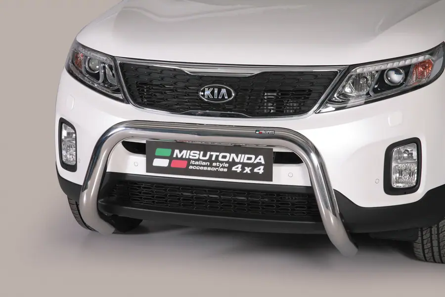 Super bar, EC approved ø76, mirror polished — Kia Sorento (2012–2014)