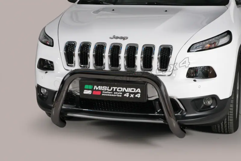 Super bar ø76, black — Jeep Cherokee (2014–)