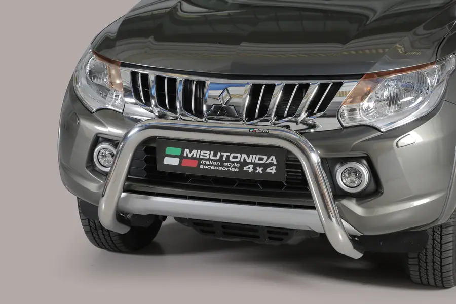 Super bar, EC approved ø76, mirror polished — Mitsubishi L200 (2015–2019)