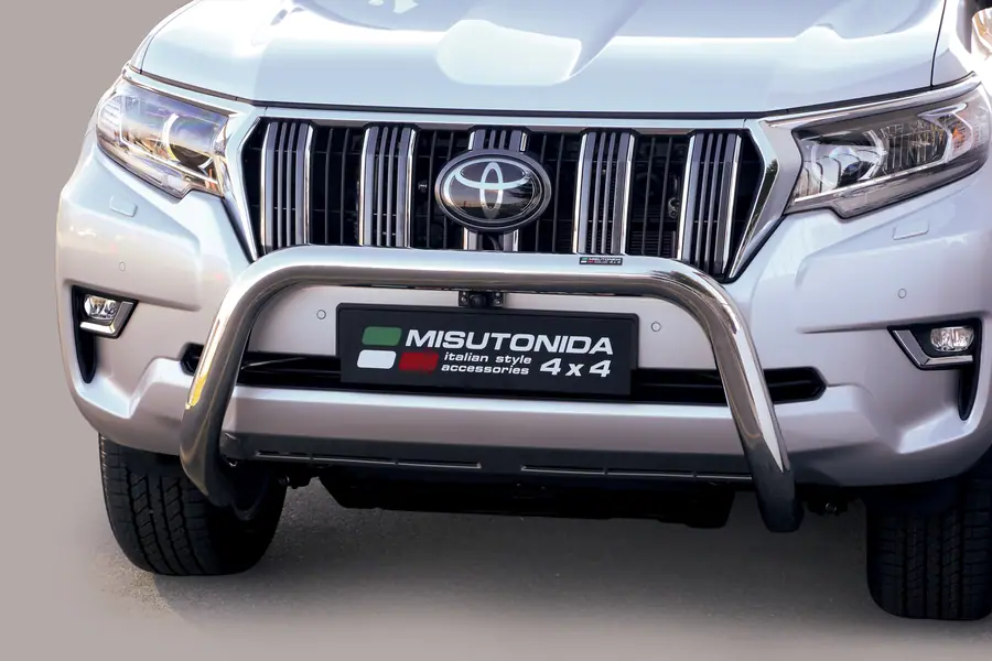 Super bar, EC approved ø76, mirror polished — Toyota Land Cruiser 150 (2017–)