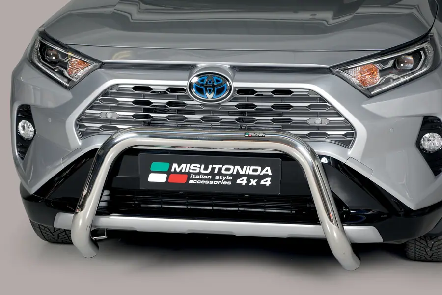 Esikaitseraud Super, EÜ tüübikinnitusega ø76, poleeritud — Toyota RAV4 (2018–)