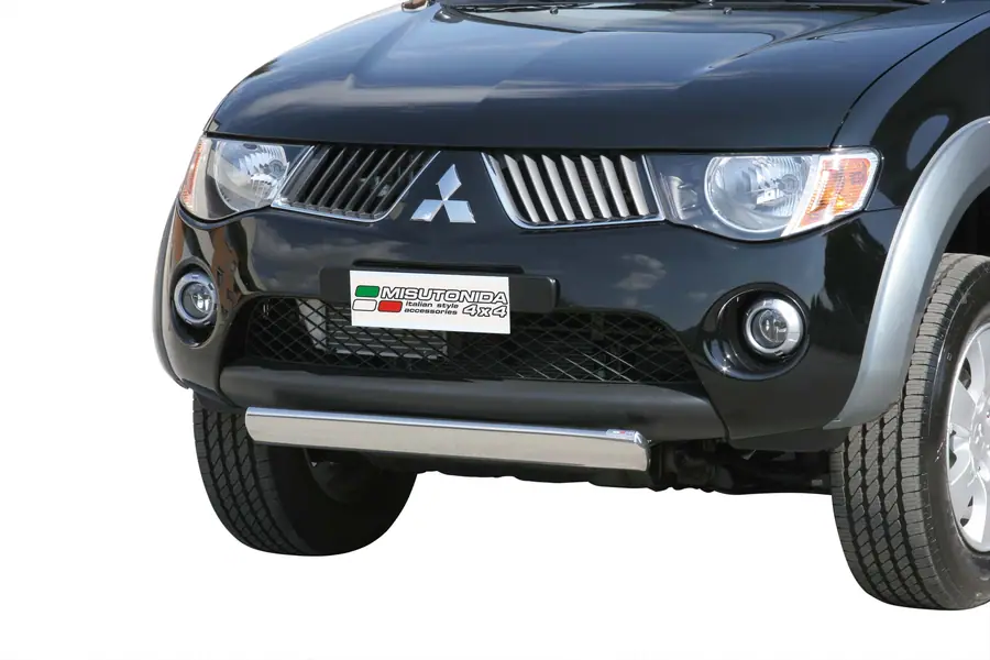 Oval front protection øovaal, mirror polished — Mitsubishi L200 (2006–2009)