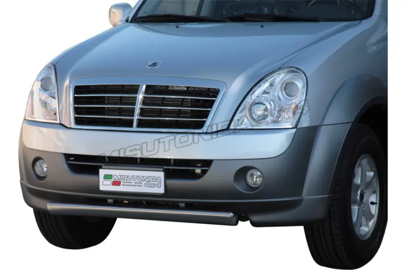 Oval front protection øovaal, mirror polished — SsangYong Rexton (2006–2012)