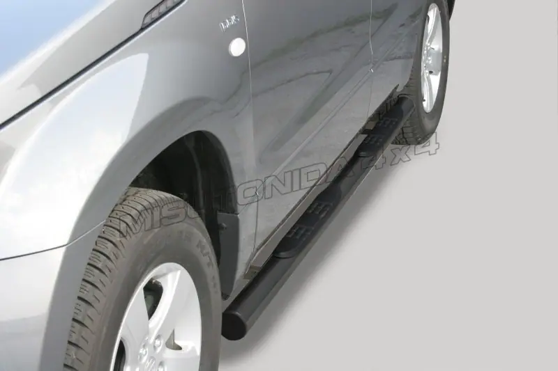 Grand Pedana side steps with plastic treads ø76, black — Suzuki Grand Vitara (2005–2008)
