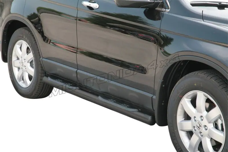 Grand Pedana side steps with plastic treads ø76, black — Honda CR-V (2007–2009)