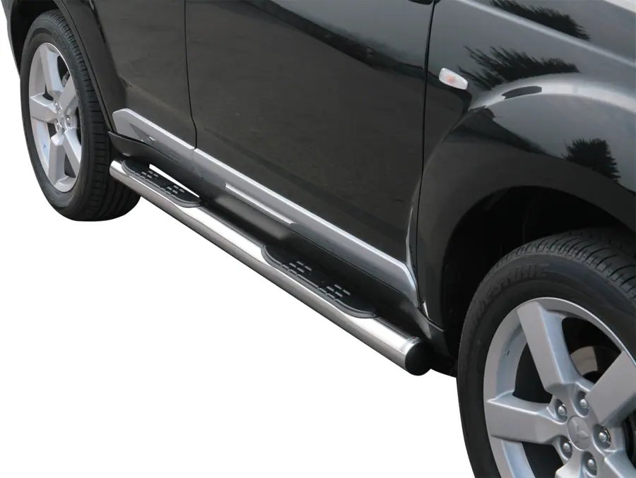 Astmelauad Grand Pedana, plastastmetega ø76, poleeritud — Mitsubishi Outlander (2007–2010)