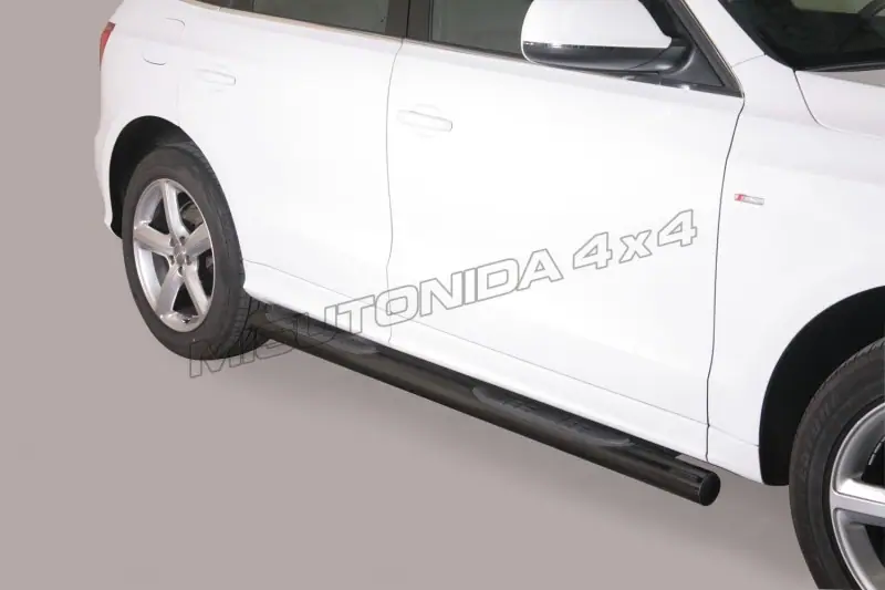 Grand Pedana side steps with plastic treads ø76, black — Audi Q5 (2008–2015)