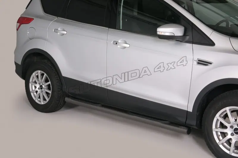 Grand Pedana side steps with plastic treads ø76, black — Ford Kuga (2012–2017)