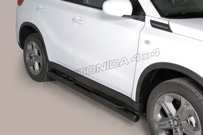 Grand Pedana side steps with plastic treads ø76, black — Suzuki Vitara (2015–2018)