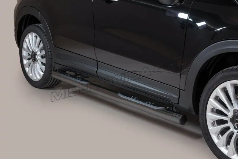 Astmelauad Grand Pedana, plastastmetega ø76, must — Fiat 500X (2015–)