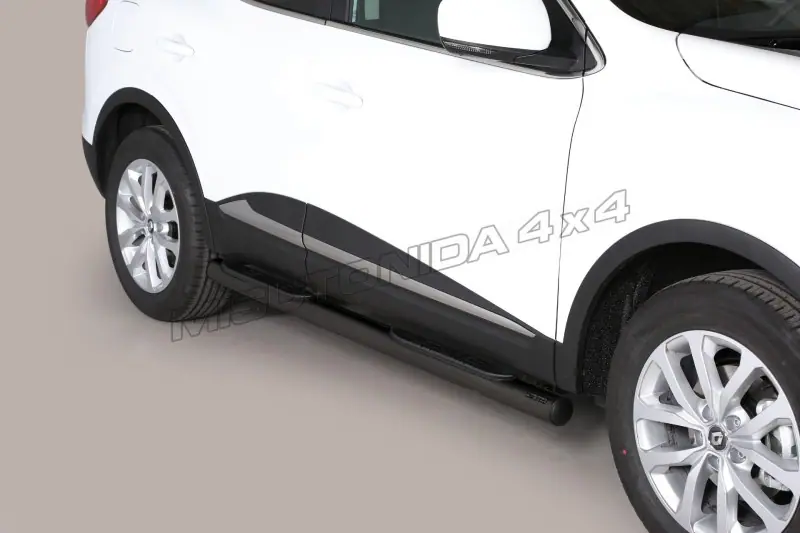 Grand Pedana side steps with plastic treads ø76, black — Renault Kadjar (2016–)