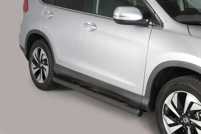 Grand Pedana side steps with plastic treads ø76, black — Honda CR-V (2016–2018)