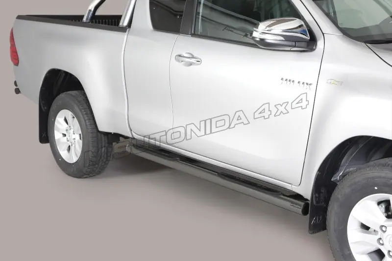 Astmelauad Grand Pedana, plastastmetega ø76, must — Toyota Hilux (2015–)