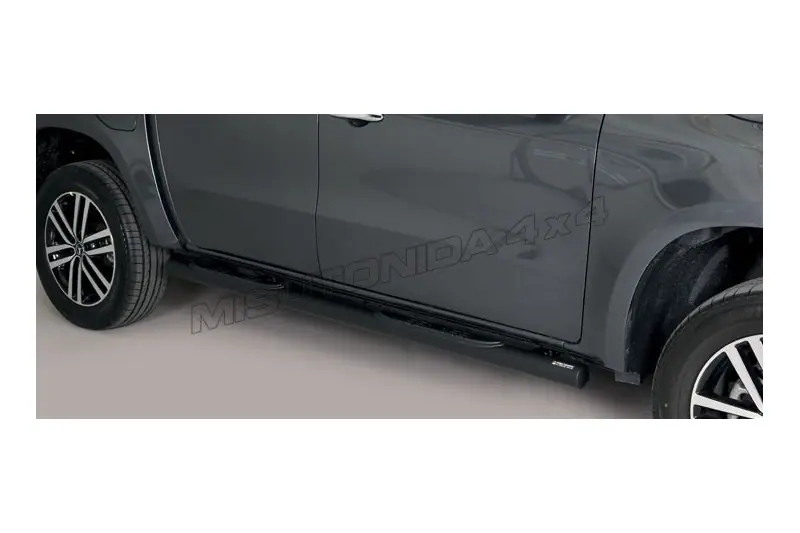 Grand Pedana side steps with plastic treads ø76, black — Mercedes-Benz X-Class (2017–)