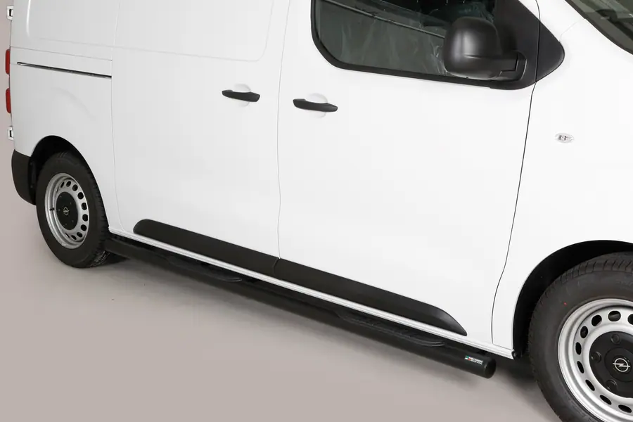 Grand Pedana side steps with plastic treads ø76, black — Opel Vivaro (2014–)